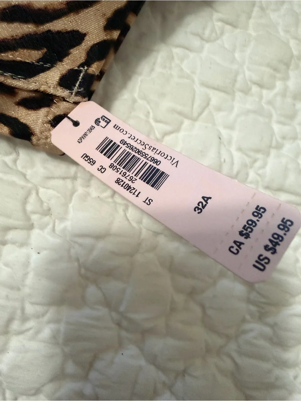 Victoria's Secret Leopard Print Bikini in Tan and Black